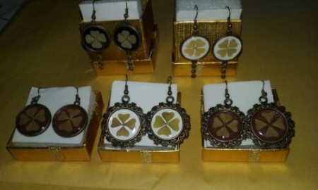 Brincos medalha (cor prata/ouro velho) 14€